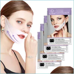 Andere Hautpflege-Tools Lifting-Gesichtsmaske V-förmiges Gesicht Doppelkinn-Reduzierer Check Neck Lift Hydrating Peel Off Skin Care Drop Deliver Dhbqm