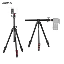 Andoer Q160H kamera stativ horisontell montering professionell rese stativ med 360 ﾰ panoramaruta bollhuvud universal f￶r DSLR