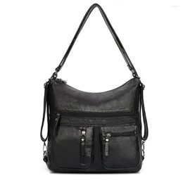 Kvällspåsar multifunktion damer hand för kvinnor 2022 lyxhandväskor designer back pack lady crossbody axel säck