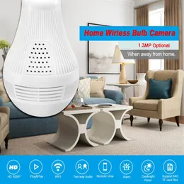 LED -Glühbirne Light WiFi IP -Kamera 360 Grad 3D VR Panoramic Camera Wireless Smart House Baby Monitor Home Security CCTV Camera336B