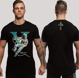 MEN T SHIRTS MAN MANER DESIGNER RHINESTONE T-Shirt Drop Tops Men's Gifts