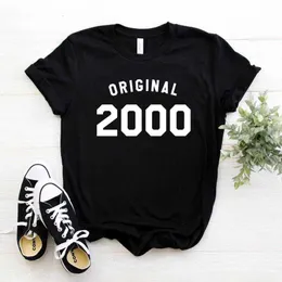 Originale 2000 00s Compleanno Stampa T Shirt Donna Casual Divertente Per Yong Lady Girl Top