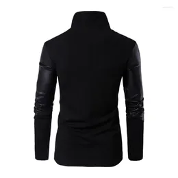 Männer Pullover Stehen 2023 Herbst Winter männer Kragen Kintted Strickjacke Elegante Hohe Qualität Jacken Persönlichkeit Pullover Trendy Streetwear