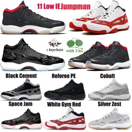 Shoes Shoes Sneakers 11s low ie shoes Jumpman 11 11s Referee PE Silver Zest Space Jam White Gym Red Designer Big Size 12