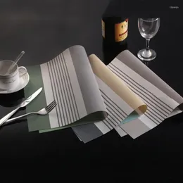 Masa Paspasları Placemat Modern Style Multro -Molor Pvc Tasarım Mutfak Aksesuarları Akşam Yemeği Yedi Kase Kupası Mat Evi 45 30cm 1 PC