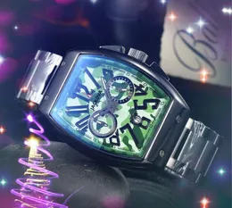 Preço premium Quartz Time Relógio Relógios Stopwatch Data automática Homem, tempo digital árabe, execute segundo o segundo relógio de pulseira de Battery de Crystal Mirror, masculino, masculino masculino
