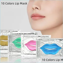 Outras ferramentas de cuidados com a pele Combinação de máscara labial de colágeno 10 cores hidratante nutritivo Anti -rugas Lips Lips Care Drop Delivery Dh53r