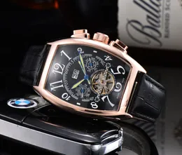 2022 Herren-Luxus-Flash-Uhr, im Dunkeln leuchtende digitale automatische mechanische Uhr, Tourbillon, wasserdichter Gürtel, Weinfass-Uhr
