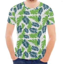 Camisetas masculinas de estilo polinésio de moda de moda elementos de personalidade Design de personalidade Pescoço redondo no pescoço havaiano Camiseta masculina de manga curta