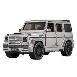 Diecast Model Car 1 24 Alloy Car Collectible Simulation G65 SUV XLGM929Y-6 Toys For Boys 20CM Vehicle 6 Open Doors Dra tillbaka 221103