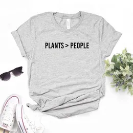 Plants Big Than Tops Personas Imprimir Mujeres Camisetas Casual Camiseta divertida para dama Top