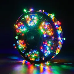 Led String Lights 크리스마스 30V 50m 100m 8 결혼식 파티를위한 모드 휴가 요정 장식 빛