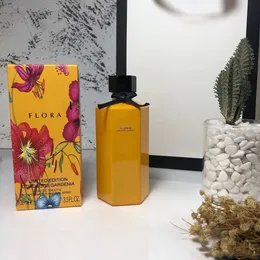 Elegante Lady Perfume Flora Eau de Parfum 3,3 oz / 100ml Spray para Mulheres Fragrância Durizante Bom Smidosos