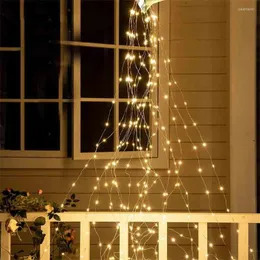 Strings 10/40 Branch LED Tree Vine Light Outdoor Waterfall String Firefly Bunch For Christmas Party Garden Decor