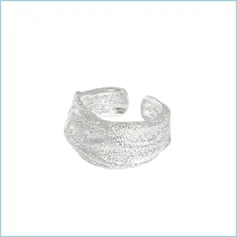 Cluster Rings Cluster Rings Sterling Sier 925 Punk Minimalist Irregar Designer Gift for Women Personlig handgjorda Fine Boho 2021 J DHLVT