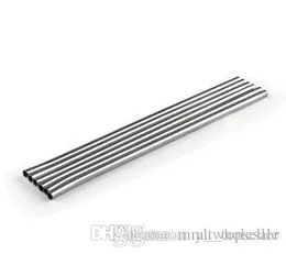 2022 new 100pcs Stainless Steel Straw Steel Drinking Straws 8.5 Reusable ECO Metal Drinking Straw Bar Drinks tool Cleaning brush