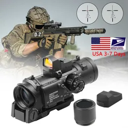 Оригинальный съемный быстрый тактический 1x-4x фиксированная двойная роль оптическая винтовка с Mini Red Dot Scope RMR для охоты на винтовку Airsoft стрельба