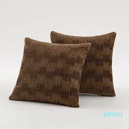 Kissen-Samtbezug für Sofa, Wohnzimmer, Crinkle-Linie, amerikanische Rückenlehne, Housse De Coussin, dekorativer Kissenbezug