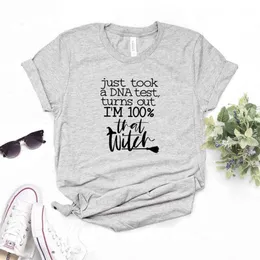 Bara tog en DNA-test-t-shirt visar mig att jag h￤xa kvinnor hipster rolig t-shirt dam