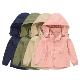 Jacken Kleinkind Kinder Baby Grils Jungen Outdoor Jacke Reißverschluss Mit Kapuze Winddicht Mantel Frühling Herbst Geboren Kleidung Ropa