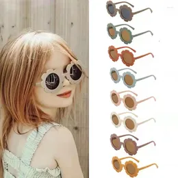 نظارة شمسية 2022 تريند أطفال أشعة الشمس زهرة جولة لطيفة نظارات مضادة للأشعة فوق البنفسجية UV400 بوي فتاة جميلة طفل يوند