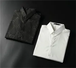 2021 Mens Shirt Luxurys 디자이너 남성복 캐주얼 bussiness Shirtsa 클래식 맨 드레스 셔츠 남성 긴 소매 브랜드 패션 봄 M-3XL #01