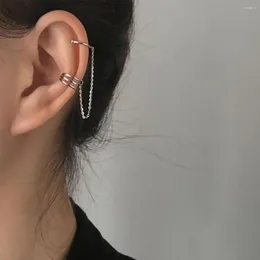 Brincos de backs 2pcs jóias 2022 clipe de orelha de metal de moda para mulheres pêndos de presente capturado pego em algemas