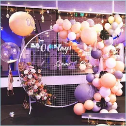 Party Decoration Party Decoration 58/78cm Birthday Balloon Garland Ring Stand White Christmas Wreath Hoop For Wedding Arch Foil Deco DHCCD