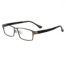 Okulary przeciwsłoneczne ramy Business Titanium Stop Full Rim okulary szklanki S6605 dla męskich okularów na receptę okulary z elastycznym TR90