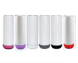 Местный склад в США Стаканы для динамиков на 20 унций Прямой сублимационный тощий стакан с беспроводными Bluetooth-динамиками Музыкальная чашка из нержавеющей стали 12 шт. / Коробка
