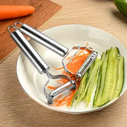 Narzędzia ze stali nierdzewnej Owoce owocowe warzywa melon melon ziemniaka ogórek wielofunkcyjny Julienne Peeler Slice Home Kitchen Tool ZXF 43