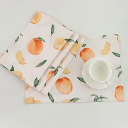 Table Napkin Nordic Style Soft Polyester Dish Towel Eco Printed Cute Anti-slip Heat Insulation Tea Kitchen Cleaning Cloth ZF0132