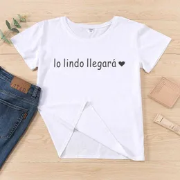 De vackra kommer toppar kommer mode spanska camiseta ropa mujer kvinnor t-shirts