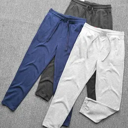 Herrenhose, Herren-Jogginghose, modisch, klassische Passform, lässig, für Herren, lockere Passform, Baumwolljersey, Kordelzug, Sport, feuchtigkeitsableitend