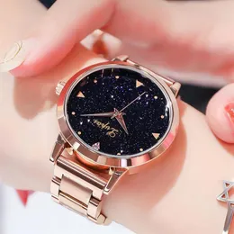 Drop Lvpai Brand Women Wathes Watches Big Dial Rose Gold Fashion Wristwatch Creative Quartz Clock Clock Watches230a
