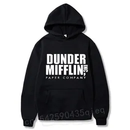 Mens Hoodies Sweatshirts Harajuku The Office Sweatshirt MenWoemn Fleece Dunder Mifflin Paper Inc Hoodie Unisex Crewneck Moletom Feminino Hoody 221102