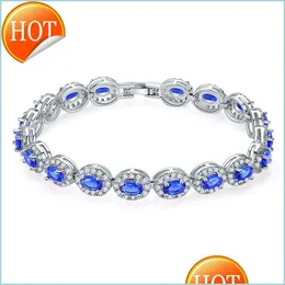 Charm Bracelets Charm Bracelets Womens Crystal Bangle Gold Sier Plated Fashion Drop Zircon Fl Diamond Delivery 2022 Jewelry Dhyol