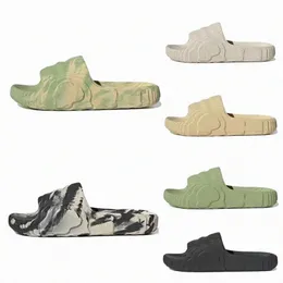 Adilette 22 Sliders tofflor Slides Designer Sandaler Mens Womens Grey Desert Sand Magic Lime Luxury Shoes Pantoufle Flip Flops Platform Slide H7TQ#