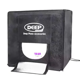 80 x 80cm Deep 4 LED PO POGRANE 스튜디오 비디오 조명 텐트 전문 휴대용 LED 소프트 박스 상자 SET2833