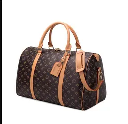 Роскошная мода Мужчины Женщины путешествуют сумасшедшие бренды дизайнерские багажные сумочки с замком большой мощность спортивная сумка размером 54 см.