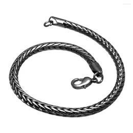 Braccialetti a maglie Colore oro/nero/argento Bracciale a coda di volpe Uomo Donna Trendy Catena a mano in metallo Charm Accessori per gioielli Hip Hop Moda