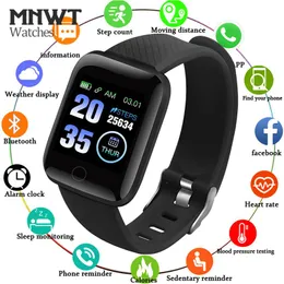 MNWT D13 Smart Watch IP67 Водонепроницаемые мужчины с кровяным давлением монитор сердечного ритма SmartWatch Women Fitness Tracker Watch Sport для Android IOS273K