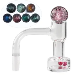 DHL Full WELD BEVELED KANT R￶kning Auto Spinner Terp Slurper Quartz Banger med glasfast marmor Ruby Terp Pearls S￶ml￶s Tourbillon Nails For Dab Rigs Water Pipes