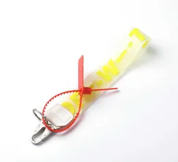 Designer Design Schlüsselzubehör drucken hohe Luxus -Schlüsselanhänger klarer Gummi -Gelee -Buchstaben PH