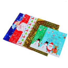 Bolsas de embrulho de presente bolsa de Natal Candy Xmas Cookie Papai Noel Pacote Claus Treat Sack Jumbo Packaging Treats Holiday Kids Tree Party Snack