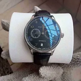 IWCS الفاخرة BP-Factory Watch Superclone Mens LW ساعة ميكانيكية Ruiming Men Portugal 7 Reio Trend حزام حقيقي مقاوم للماء سويس