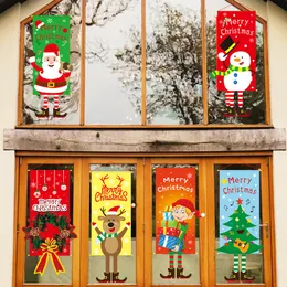 2023年のクリスマスデコレーション老人雪だるまポスター写真ハンギングフラグシーンショッピングモールの装飾