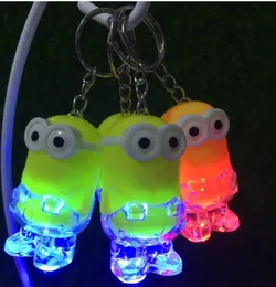 Arrivo Minion LED Gadget Gadget Keychain Chain Ring Kevin Bob Torch Sonno Toy Toy Cattivissimo Metti Regali di promozione natalizia