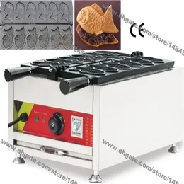 Commercial Use Non stick 110v 220v Electric 6pcs Fish Waffle Taiyaki Maker Iron Machine Baker Grill2564