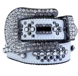 Luxury Designer Bb Belt Simon Belts for Men Women Shiny diamond belt Black on Black Blue white multicolour with bling rhinestones as gift m2